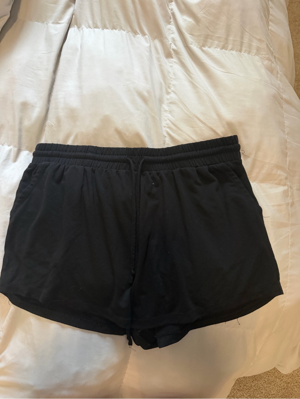 bobeau Black Athletic Drawstring Shorts